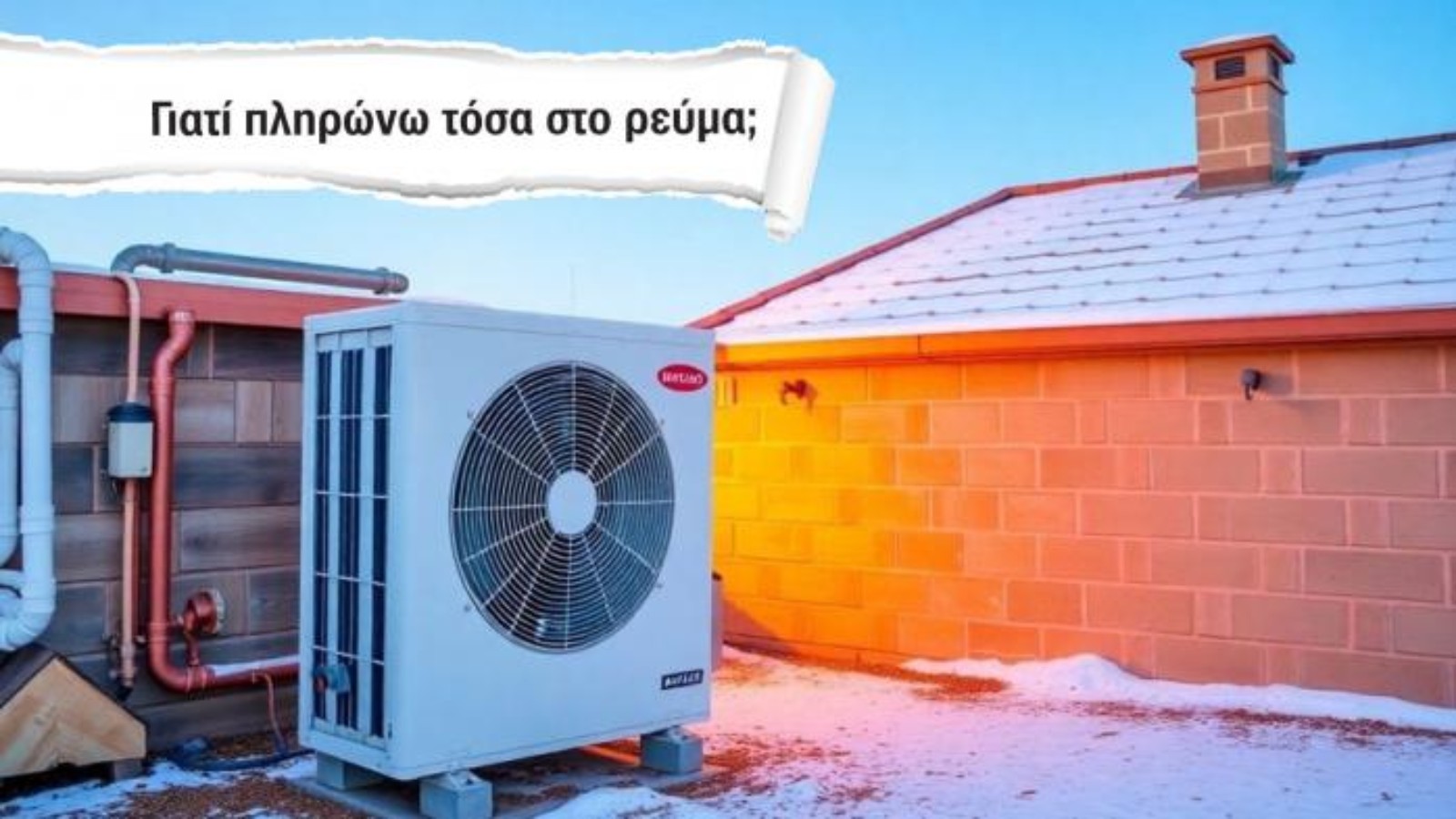«Πήρα αντλία θερμότητας. Γιατί πληρώνω τόσα στο ρεύμα;»